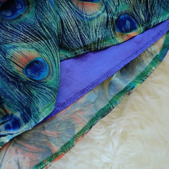 Peacock print sleeveless dress - Picture 10 of 10
